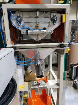Ensacheuse automatique 10–25 kg pour sacs à valve.